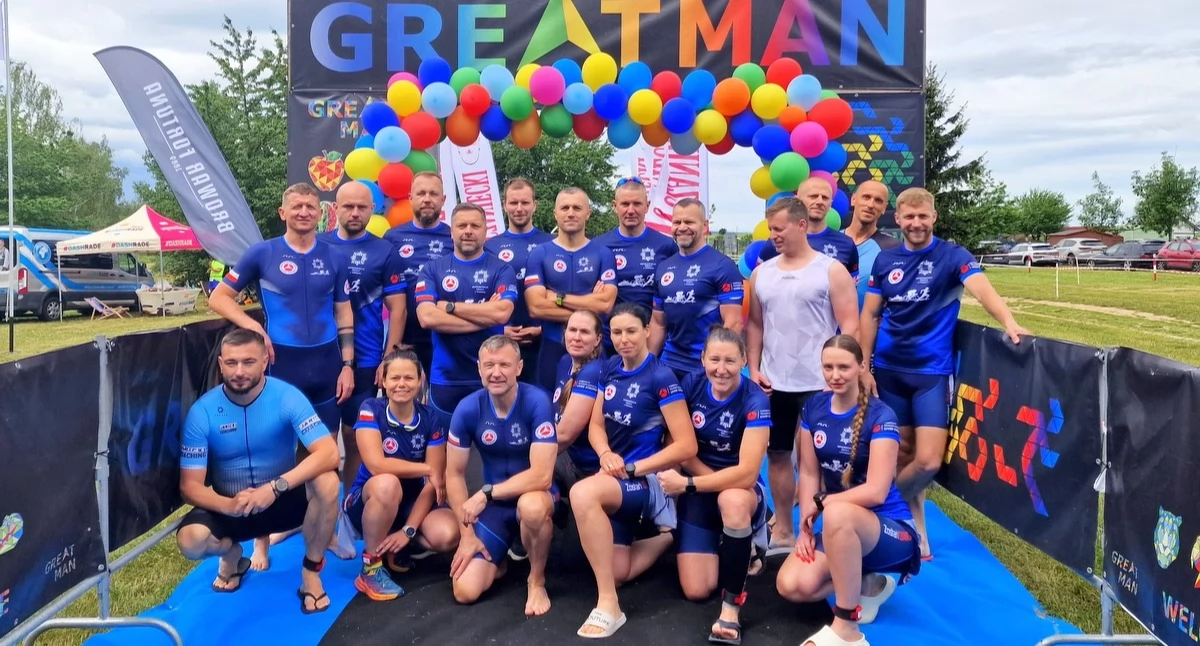 Policjanci z Bydgoszczy i Torunia na podium 1/8 Ironman