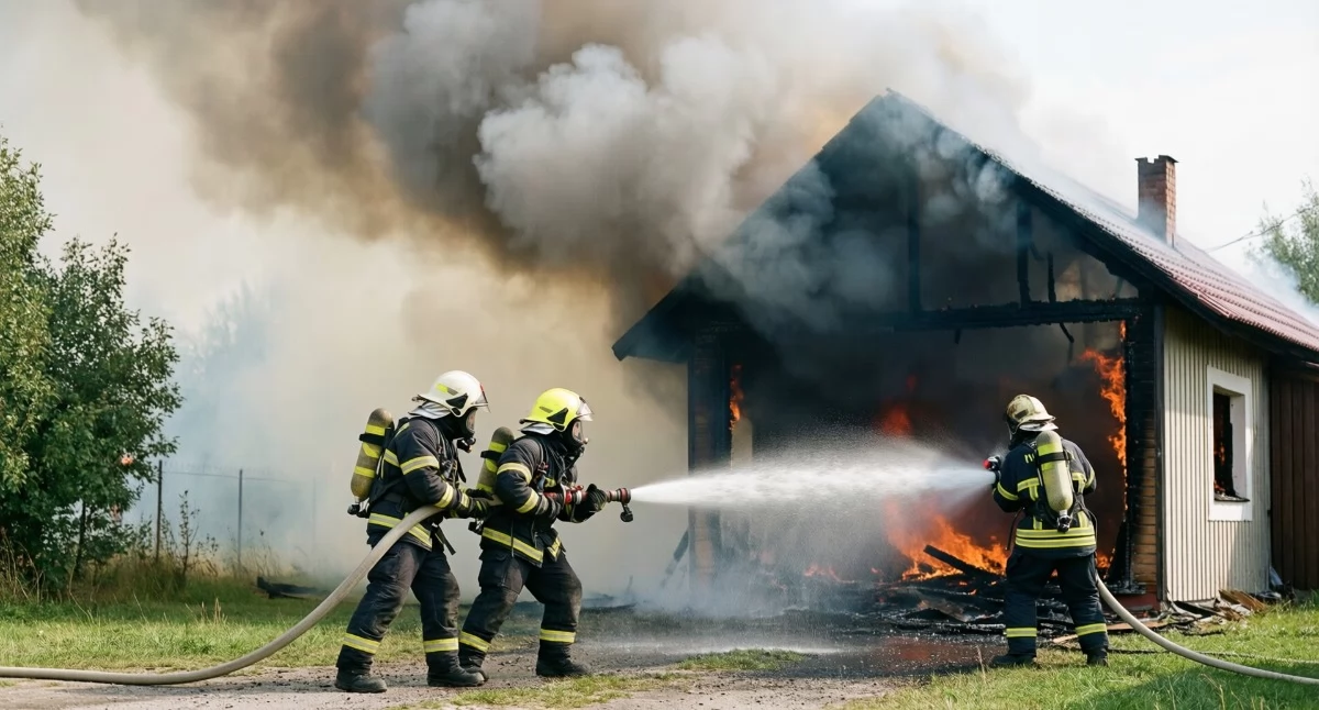 Pożar w Buszkowie pod Łabiszynem: 150 tys. zł strat