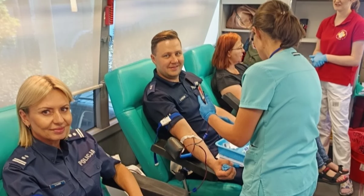 47 dawców krwi przy KWP w Bydgoszczy – rekord frekwencji