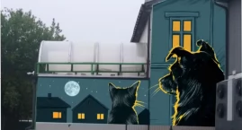 Mural na elewacji schroniska w Bydgoszczy. Wygrał Ju&hellip;