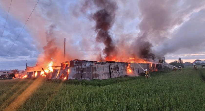 Pożar stolarni. Straty materialne będą duże
