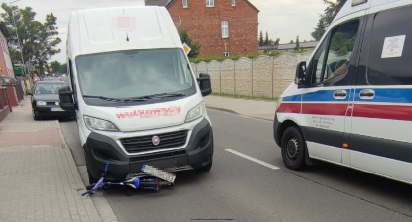 Ośmioletni chłopczyk w szpitalu. Jechał rowerem