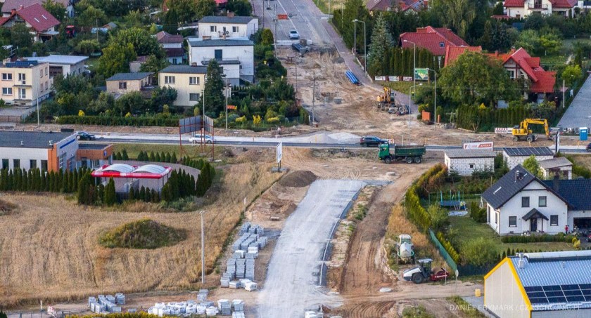 Jak wygląda postęp prac przy budowie ronda Leśna-Bytowska?