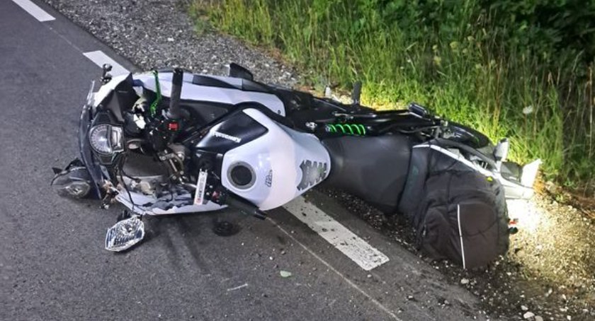 Śmierć motocyklisty między Rzeczenicą a Czarnem