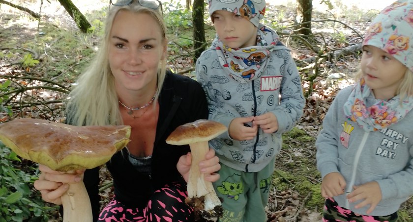 Rodzina Stosików znalazła wielkiego prawdziwka