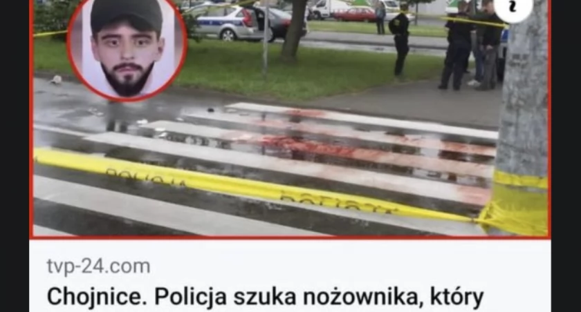 Ten nożownik nie ma nic wspólnego z Chojnicami! To wirus!