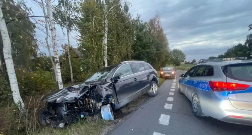 Na trzech kołach odjechał z miejsca wypadku