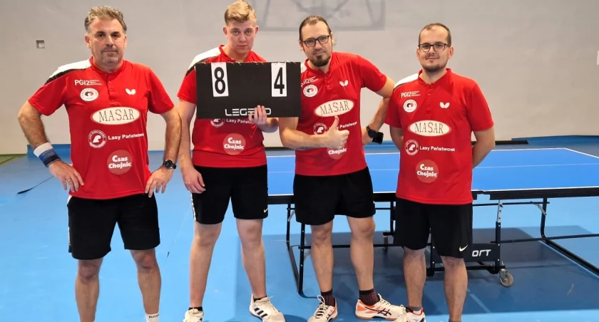 TS II Chojnice z trzecim zwycięstwem w 4. lidze tenisa stołowego