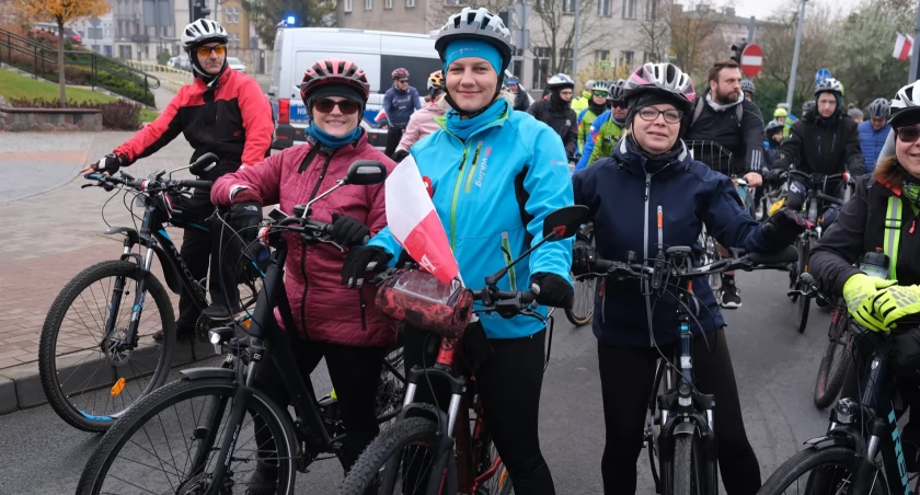 Patriotyczny rajd chojnickich cyklistów