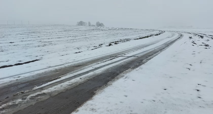 Od piątku w powiecie chojnickim może sypać śnieg