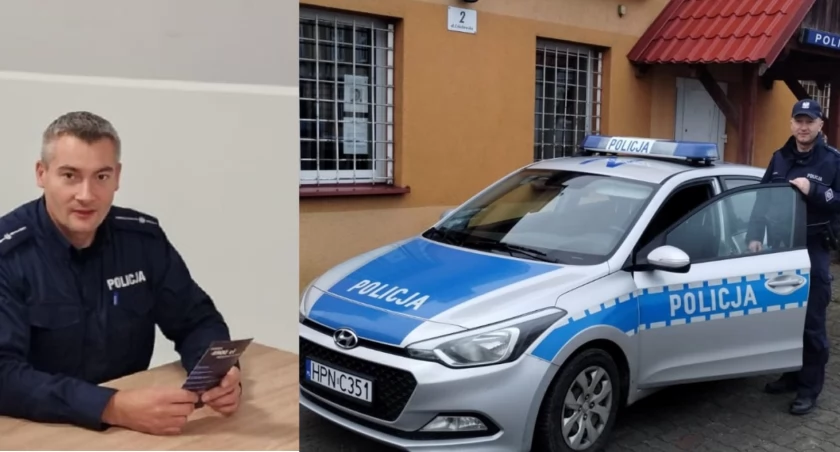 Policjanci zauważyli ogień w kominie