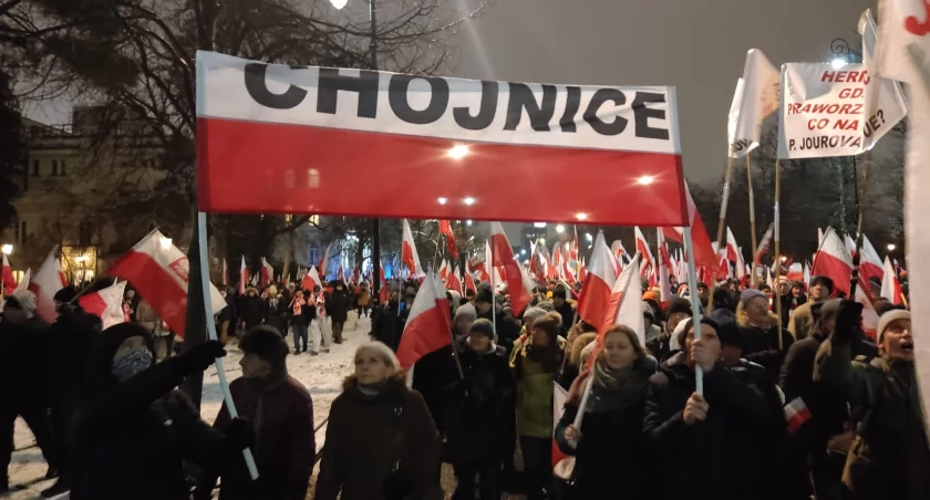 Chojniczanie na Marszu Wolnych Polaków w Warszawie