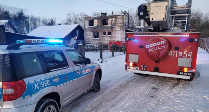Poranny pożar w Kłodawie. Nie żyje jedna osoba AKTUALIZACJA