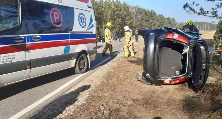 Aż trzy samochody zderzyły się w Chocińskim Młynie