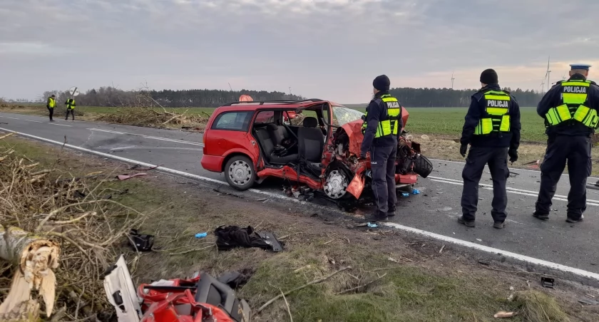 Niestety, w wypadku samochodowym zginął 16-letni pasażer opla