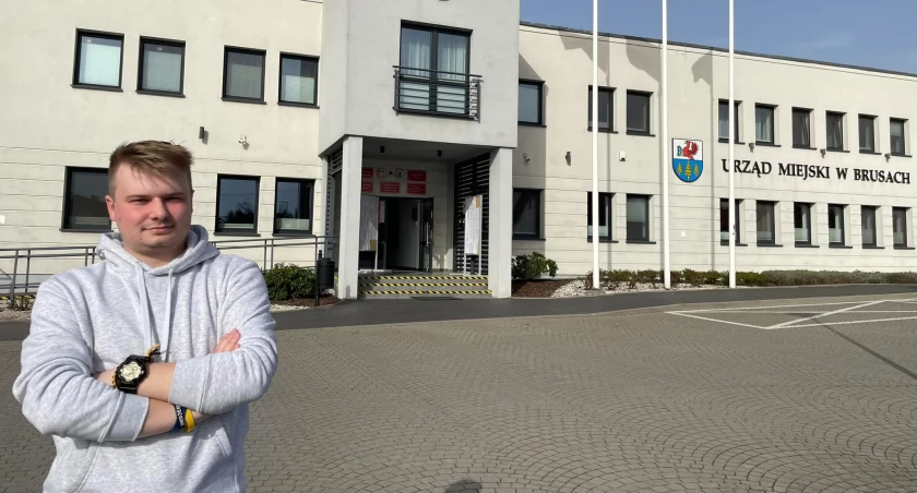 Mikołaj Rydygier najmłodszym radnym w gminie Brusy