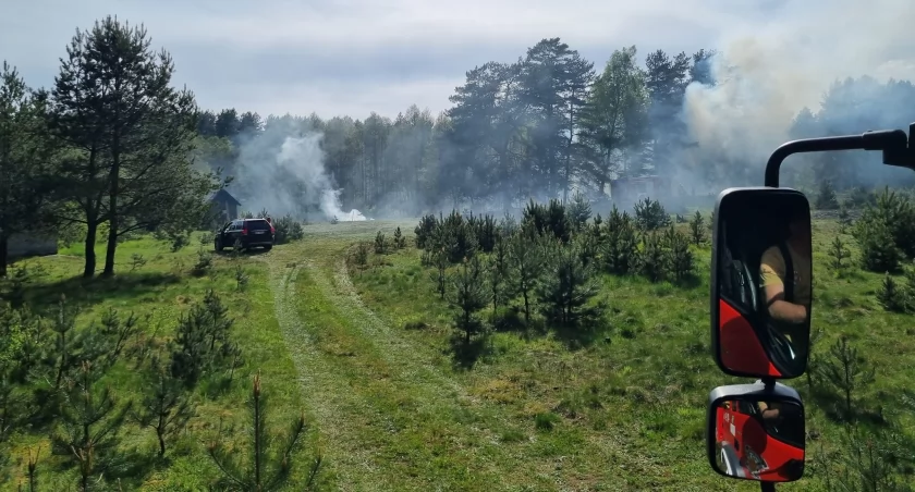 Pożar w Chocińskim Młynie sprawnie ugaszony