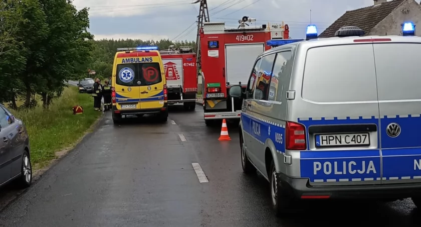 Pijany rowerzysta spowodował kolizję