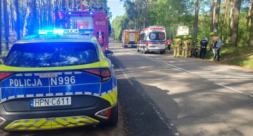 Małe Swornegacie: motocyklista najechał na tył samochodu
