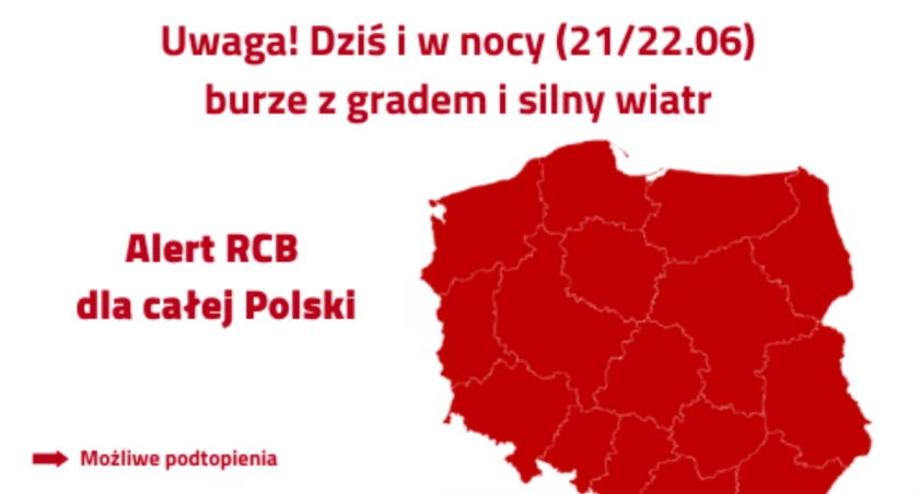 Alert RCB w całej Polsce. Czego możemy się spodziewać w Chojnicach?