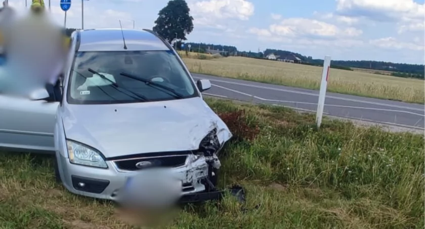 Jechał na Swornegacie. Nie ustąpił pierwszeństwa