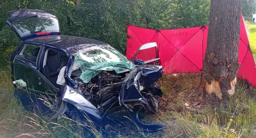 Tragiczny wypadek: śmierć 50-letniej kierującej osobówką