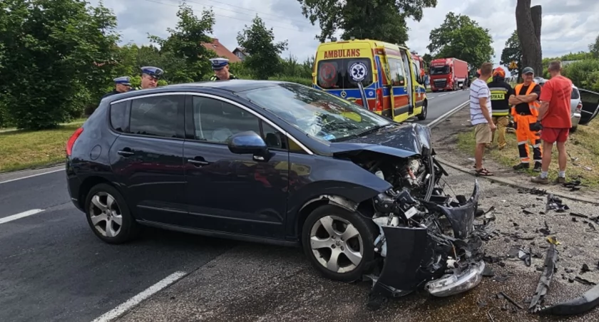 Wypadek na drodze krajowej nr 22 w Człuchowie. Objazdy!