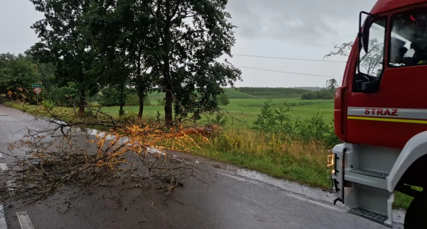 Burze i silny wiatr w Powiecie Chojnickim: 27 interwencji straży pożarnej