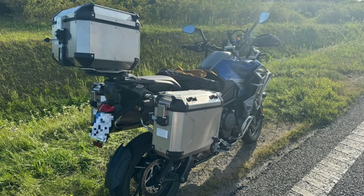 Wypadek z udziałem motocyklisty na obwodnicy Chojnic