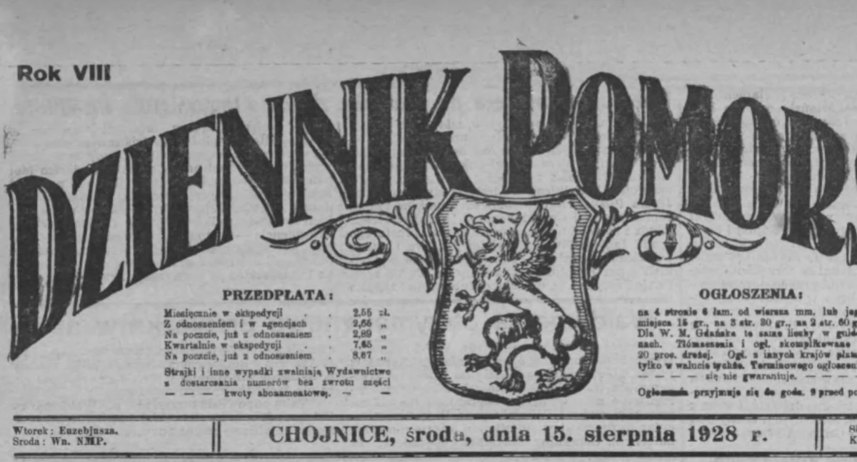 Przegląd prasy chojnickiej sprzed 100 lat