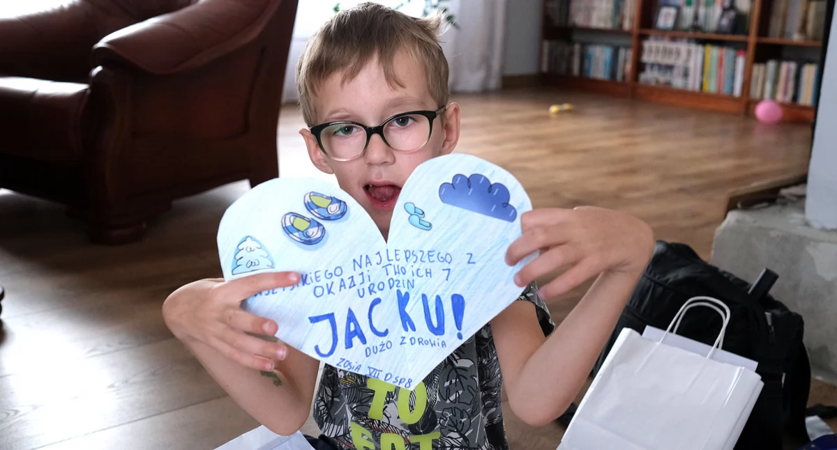 Jacuś Bardo otrzymał setki kartek na swoje siódme urodziny!