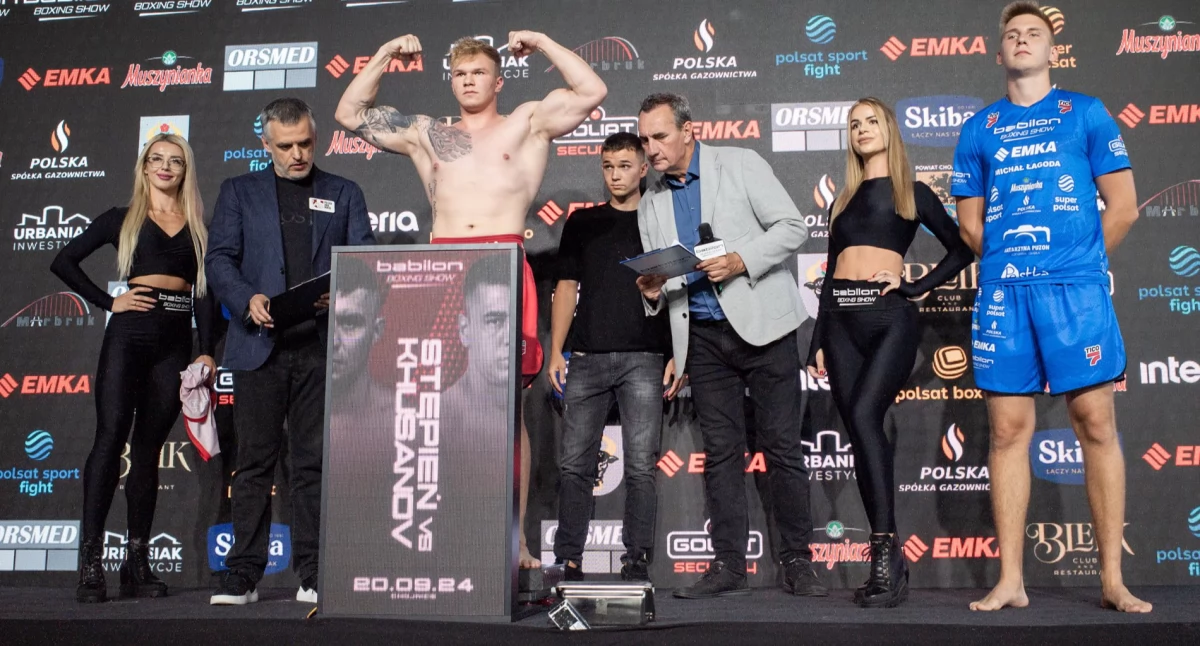 Zobacz jak wyglądało ważenie zawodników przed Babilon Boxing Show