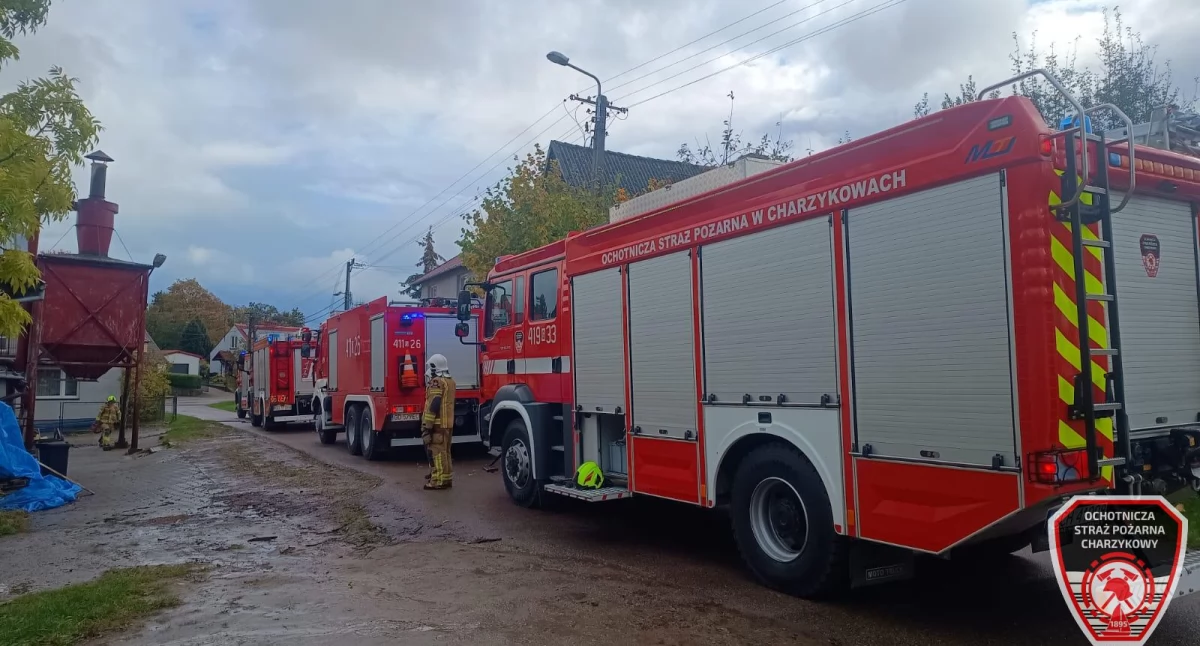 Aż osiem zastępów straży wyjechało do gaszenia wczorajszego pożaru