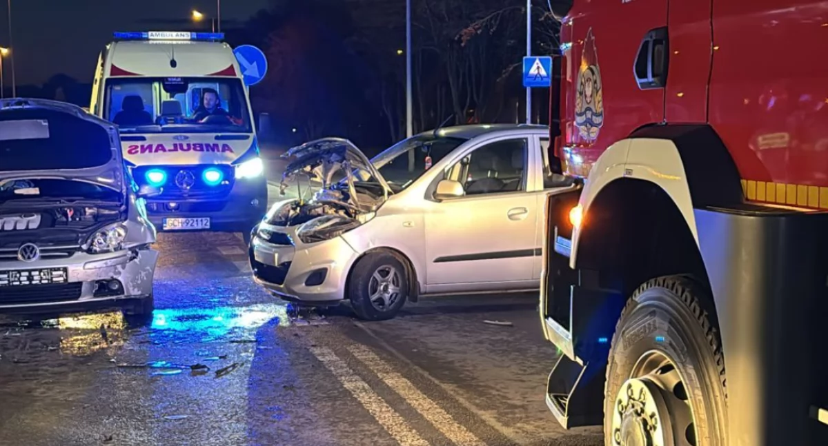 Kolizja hyundaia i volkswagena – sprawca ukarany mandatem