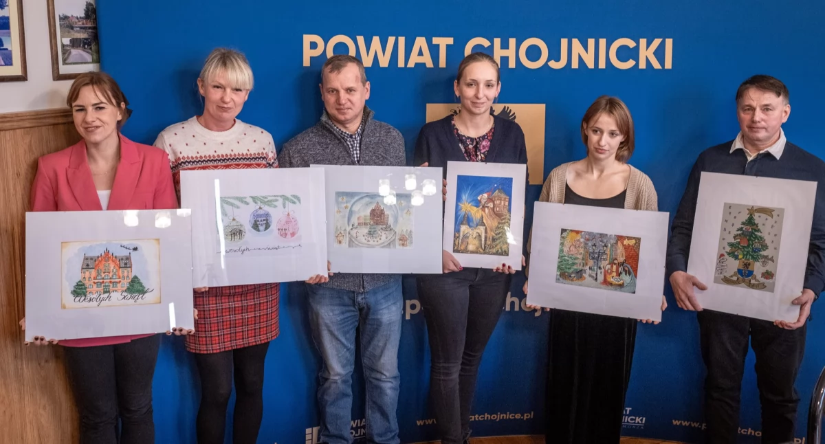 Natalia Pestkowska z Pawłowa zwyciężczynią konkursu na kartkę świąteczną Powiatu Chojnickiego