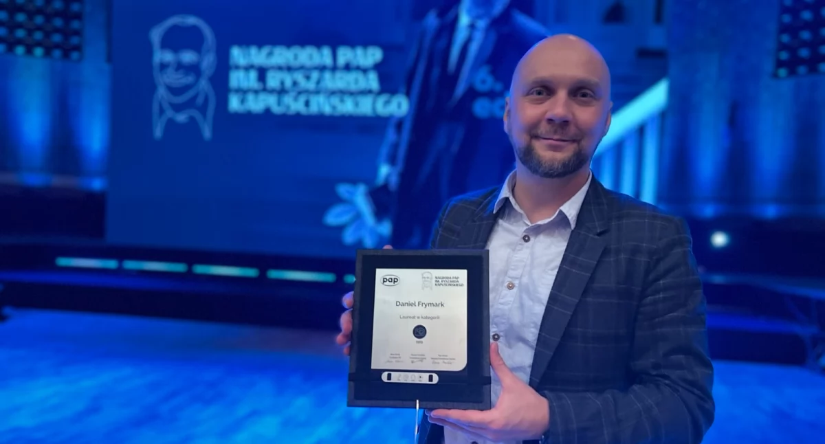 Daniel Frymark finalistą prestiżowej Nagrody PAP im. Ryszarda Kapuścińskiego