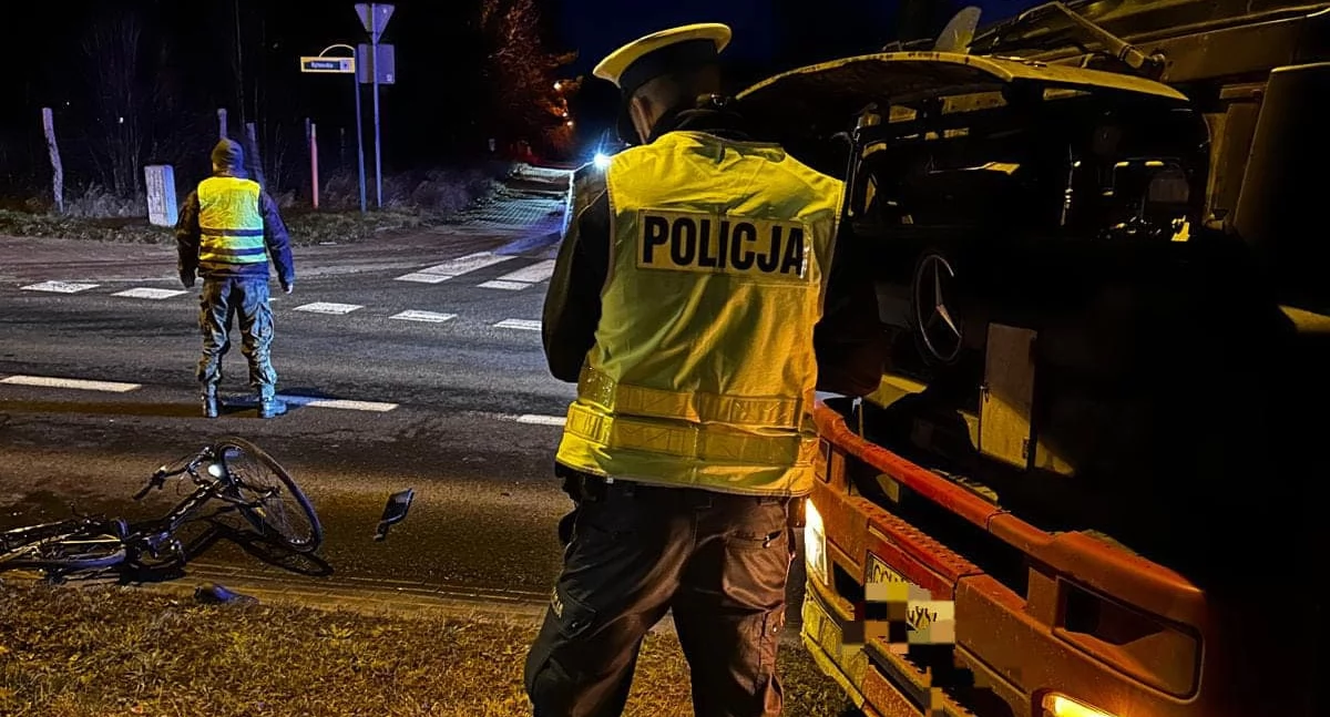 Zdarzenie drogowe na skrzyżowaniu ulic Bytowskiej i Dębowej w Chojnicach