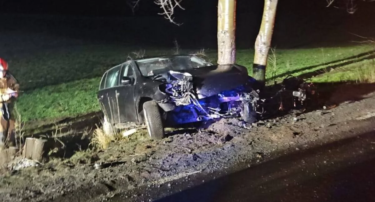 Poważny wypadek na granicy powiatów