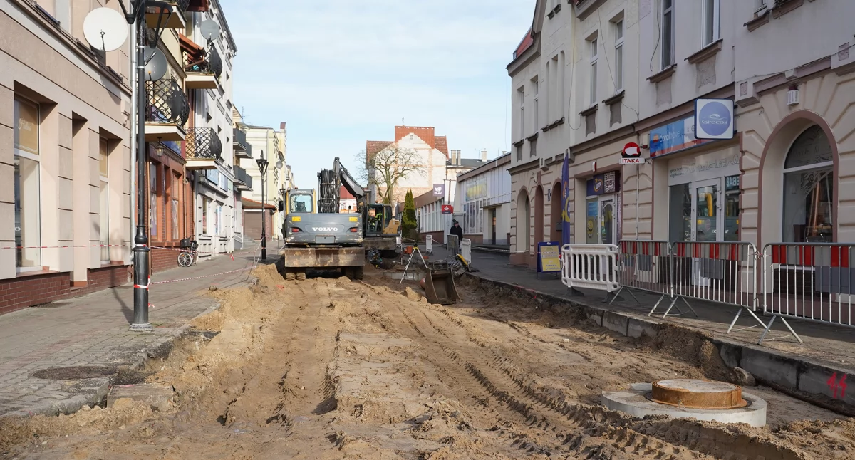 Centrum Człuchowa w rozkopach. Ruszyła budowa ulicy Królewskiej