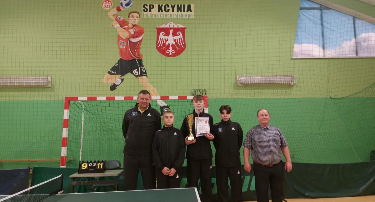 UKS Ósemka Chojnice na turnieju tenisa stołowego w Kcyni