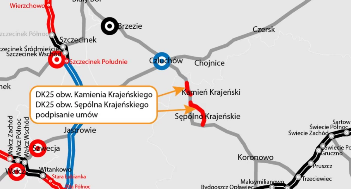 Będzie szybciej z Chojnic do Bydgoszczy! Umowa na obwodnice podpisana