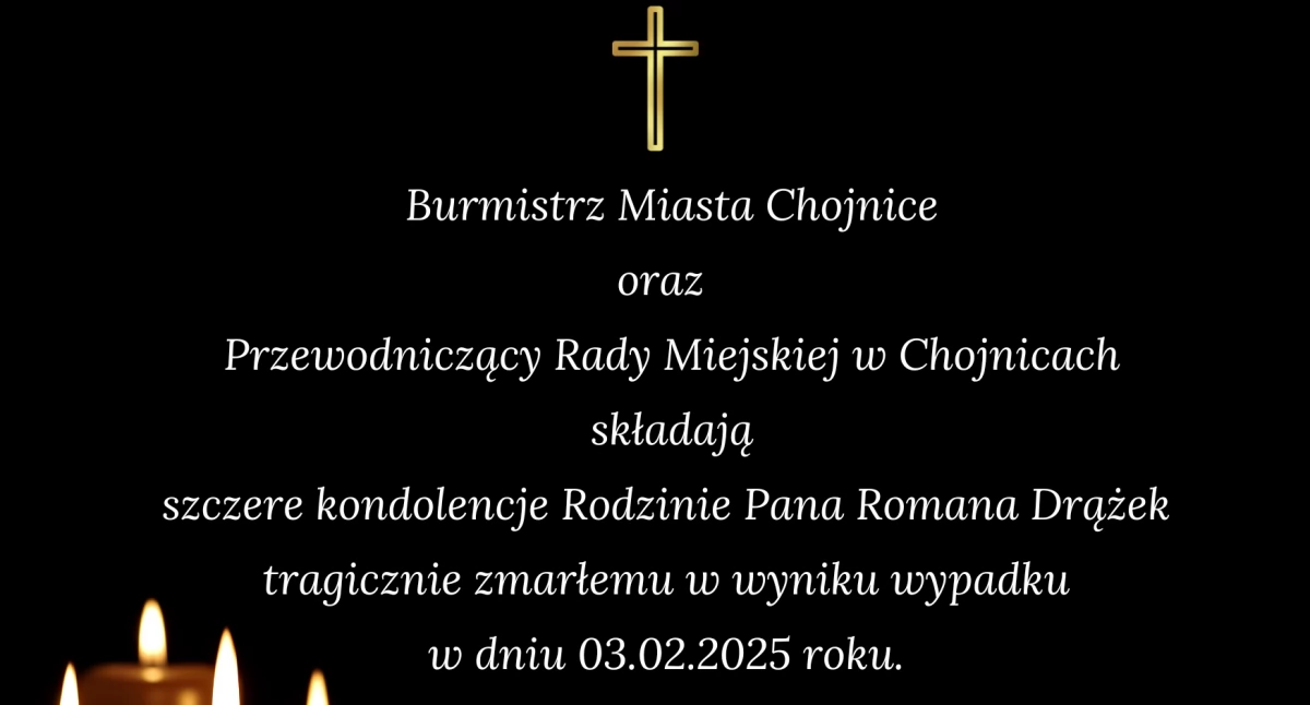 Kondolencje dla rodziny Romana Drążka