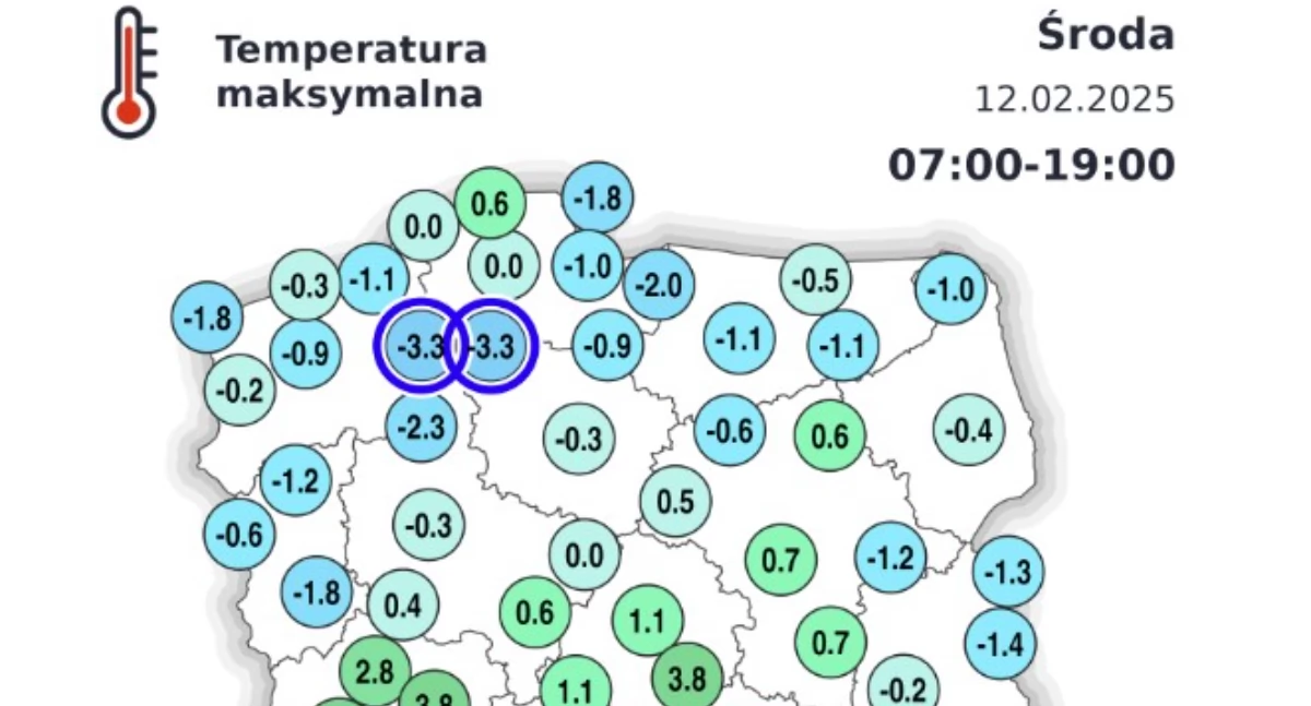 Chojnice i Szczecinek: najzimniejsze miasta Polski