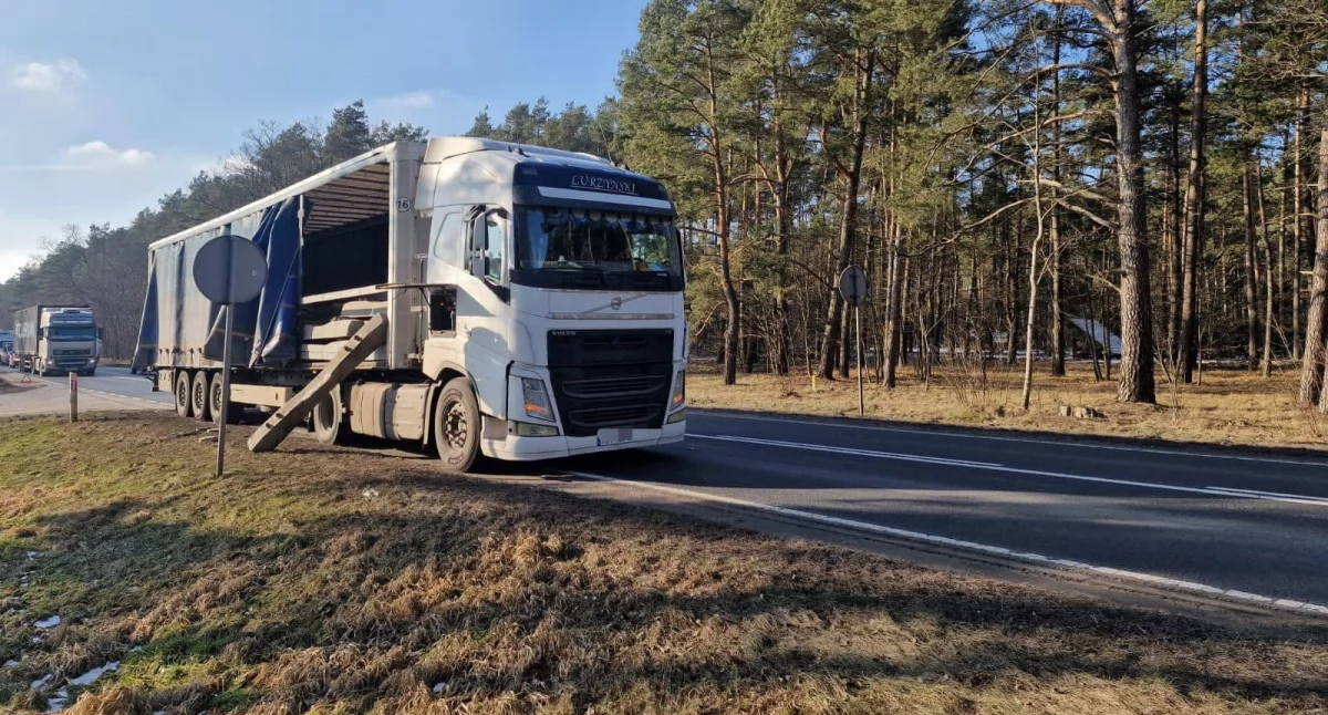 Utrudnienia na DK 22 między Człuchowem a Rychnowami