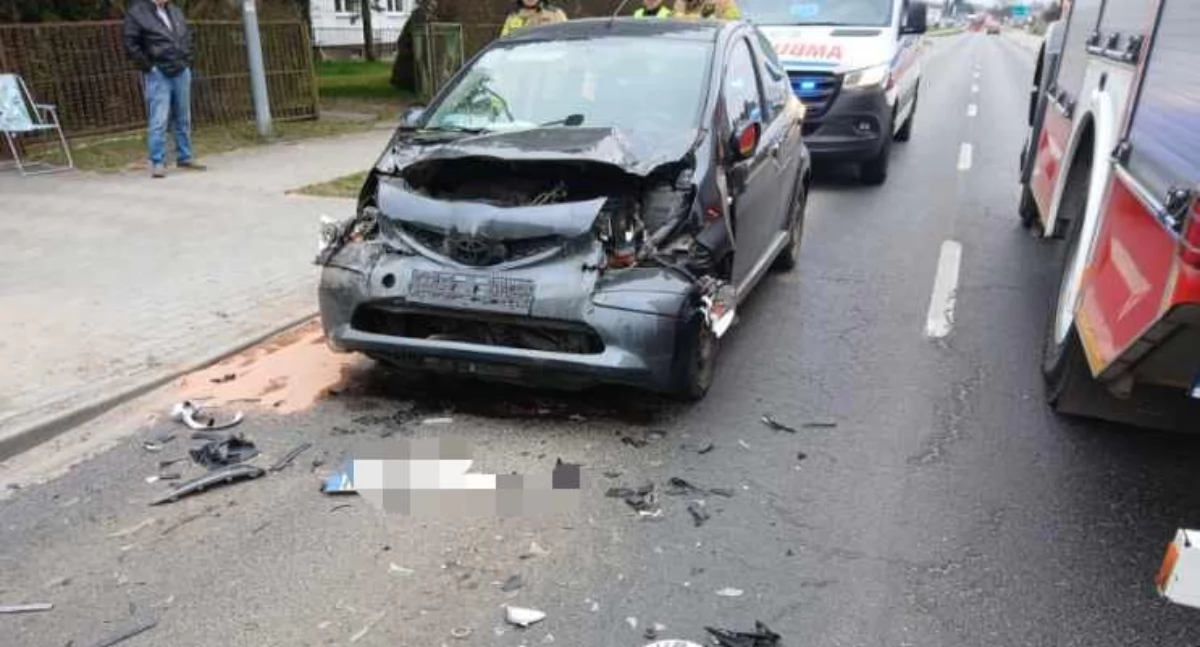 Zderzenie na ul. Bytowskiej w Chojnicach. Jedna osoba poszkodowana