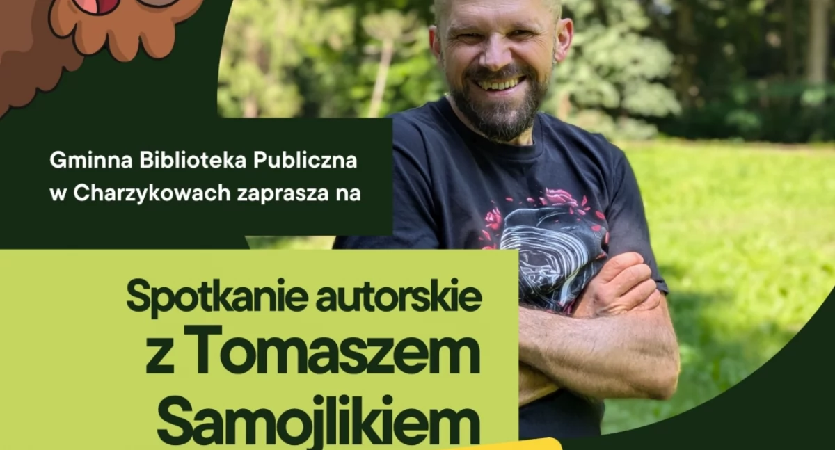 Tomasz Samojlik spotka się z dziećmi w Charzykowach – autorskie wydarzenie już 24 kwietnia
