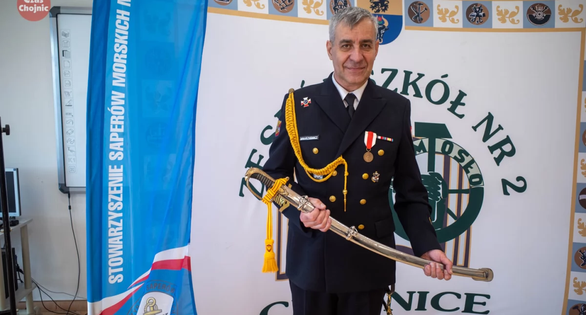 Szabla dla sapera. Nauczyciel z Chojnic z wyjątkowym wyróżnieniem od Marynarki Wojennej