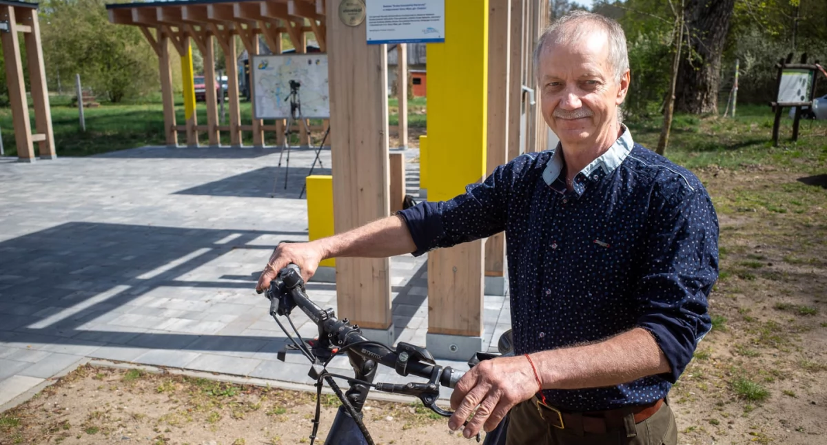 Jacek Dalecki stutysięcznym rowerzystą na Kaszubskiej Marszrucie