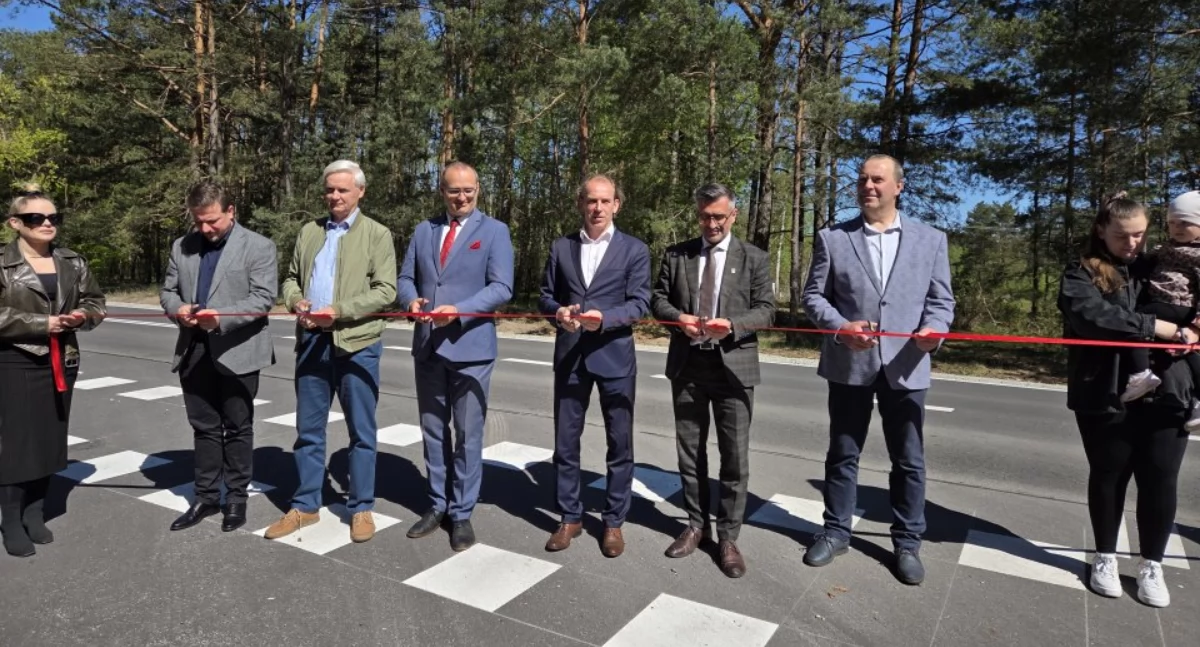 Droga Czersk–Śliwice po modernizacji. Nowy standard dla kierowców, pieszych i rowerzystów