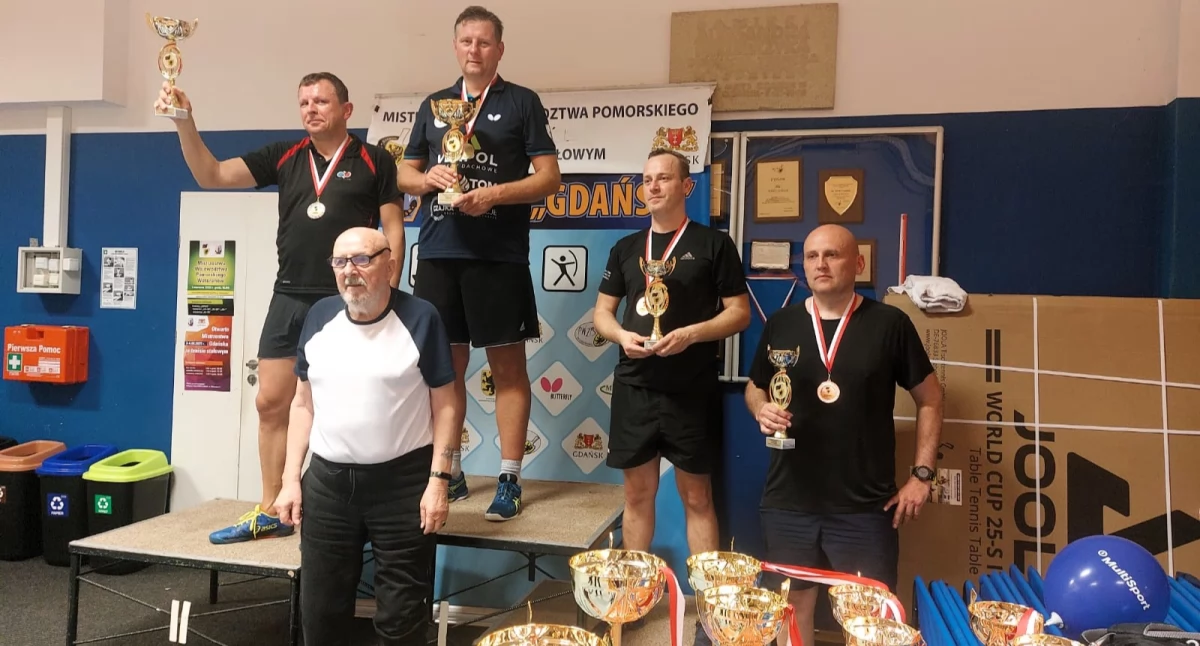 Michał Brieger Mistrzem Województwa Pomorskiego weteranów w tenisie stołowym